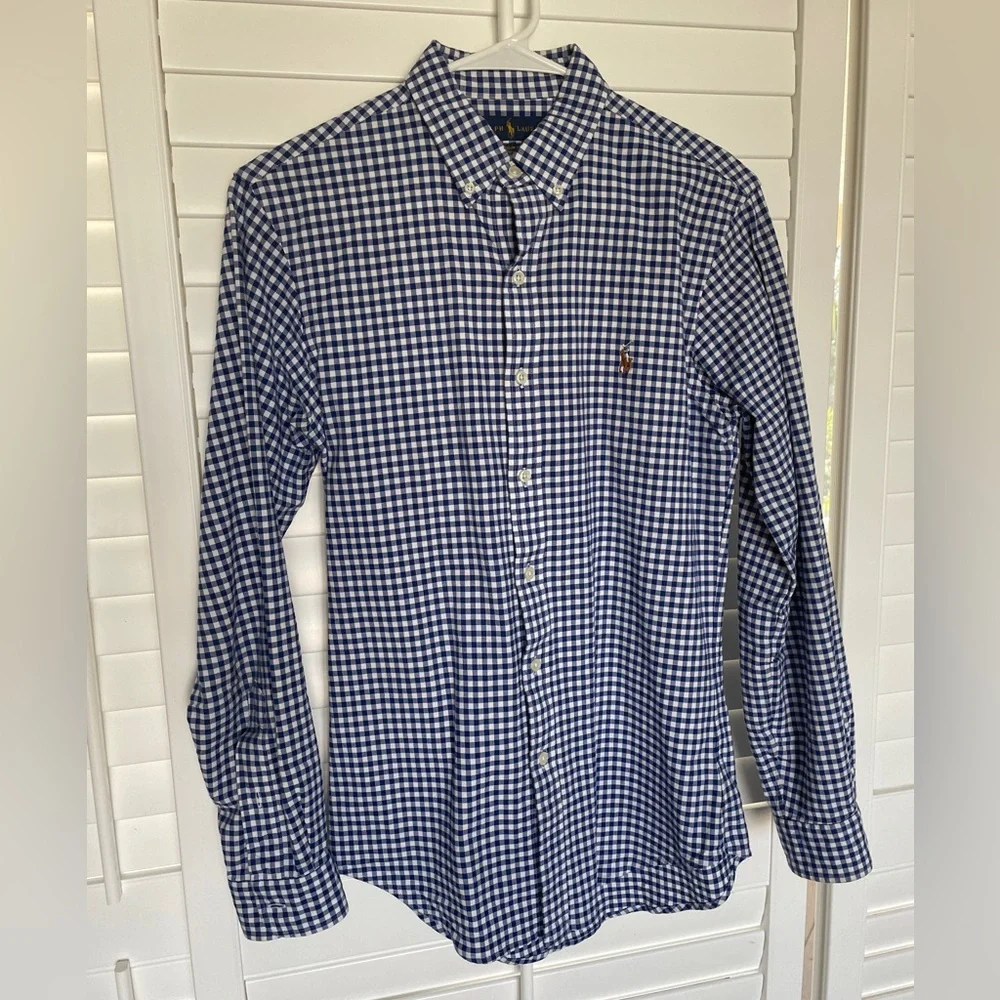 Polo by Ralph Lauren Blue Gingham Button-Down Shirt